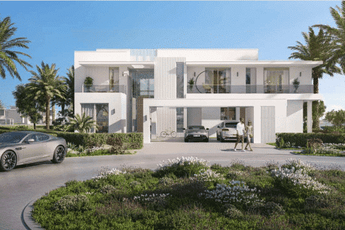Ramhan Island Abu Dhabi Villa vom Typ Sky Strassenansicht