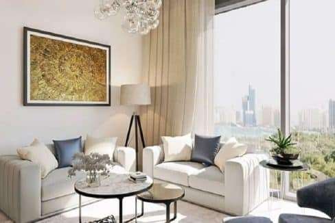 Wohnbereich Apartment zum Kauf in Dubai Sobha Waves Grande
